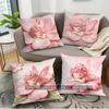 Pink Flower Fairy Throw Pillow Covers Pattern Cushion Cover Suitable For Sofa Bedroom Car Pillow Cover