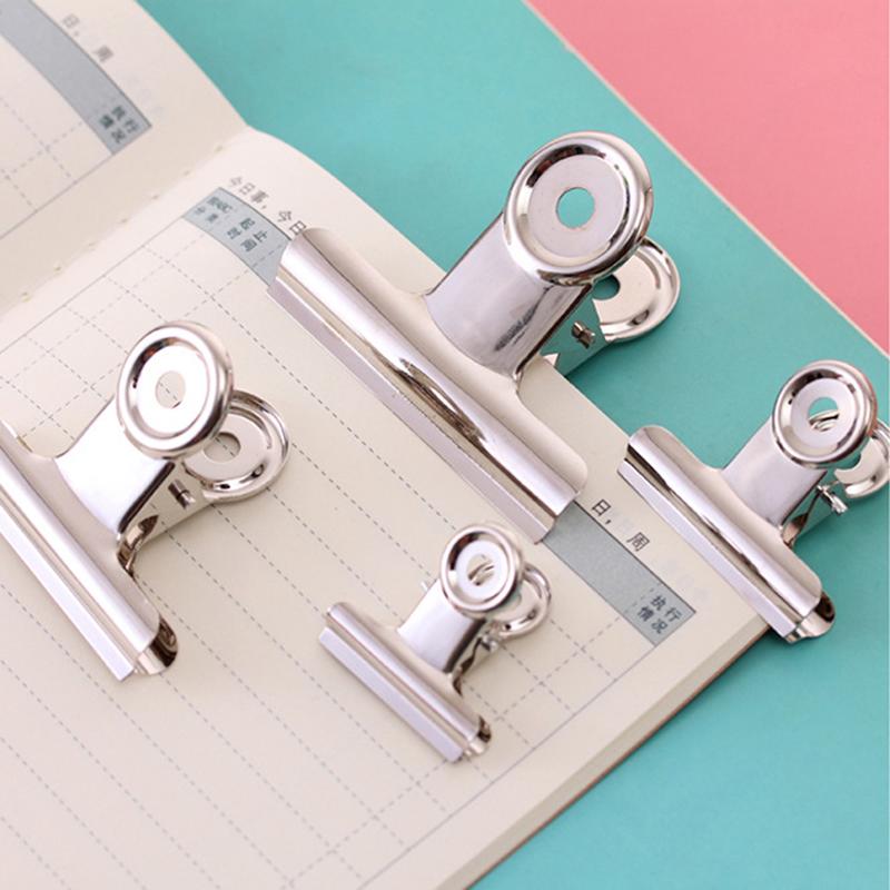 Round Head Steel Clip Silver Receipt Clip Stainless Steel Long Tail Clip