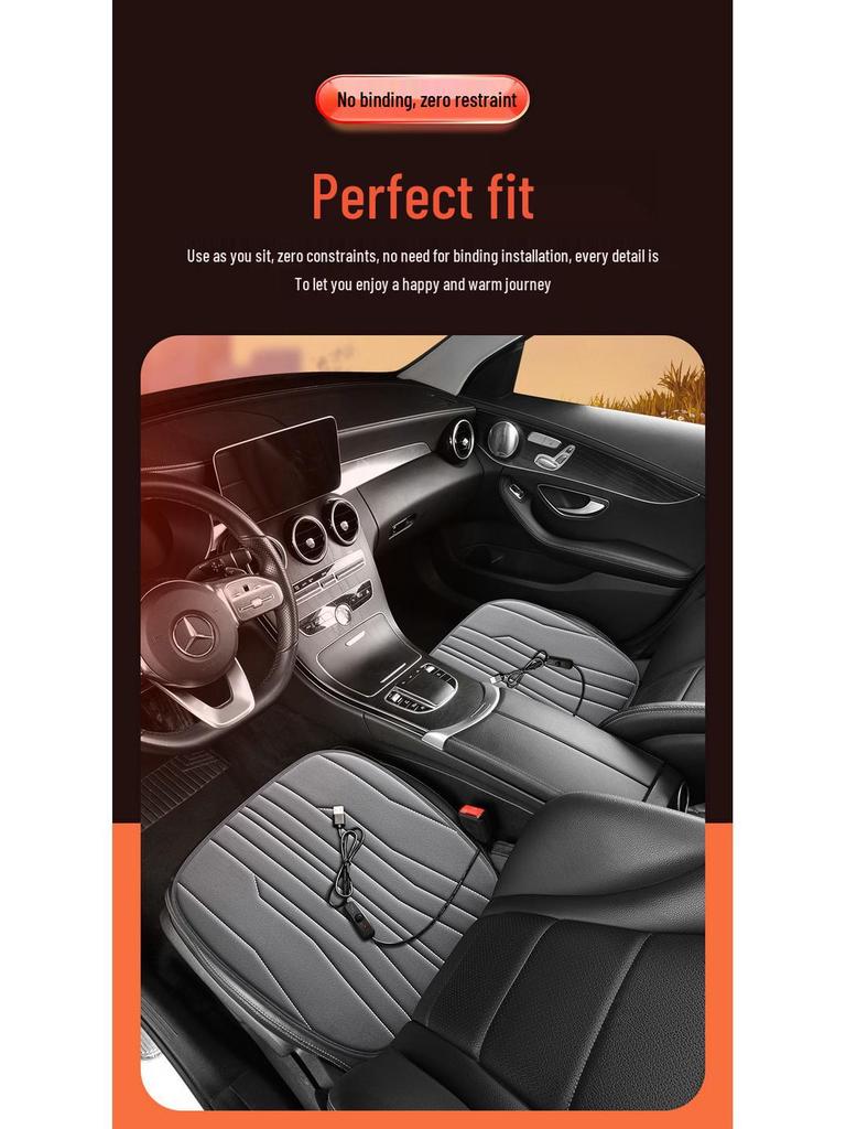 USB Heated Seat Cushion for Car, Home, or Office - Warm Electric Blanket