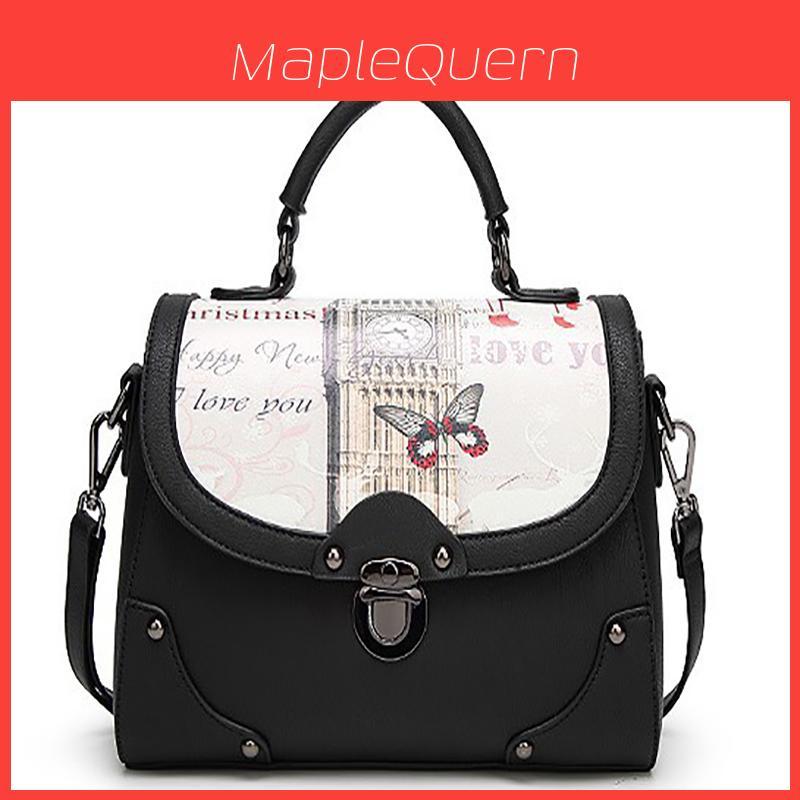 Luxurious European And American Fashion Large Handbag Shoulder Bag With Retro Printing