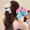 Korean Style 3D Bow Shark Clip for Women - 2025 High-End Full Head Hairpin