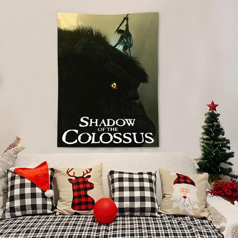 Game Sshadow Of The Colossus Tapestry Decoration Art Microfiber Background For Bedroom Living Bar Garden Outdoor Festival