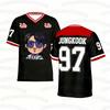 Sommer Herren Damen Welt Tour Song 2.0 V-Ausschnitt Trikot Mädchen Lässig Sport 3D Druck Grafik T-Shirt Kpop Fans Geschenke