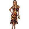 AX Paris Womens/Ladies Floral Frill Hem Wrap Dress
