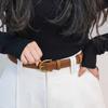 Retro Pin Buckle Suede Leather Belt Luxury Design Versatile Women Waist Belt Wide Waistband Coat Skirt Decoration