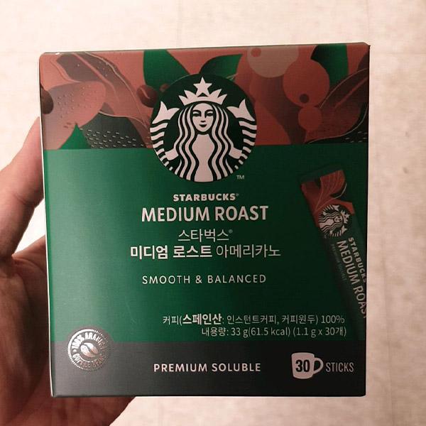 Starbucks Medium Roast Americano Premium Instant Coffee 1.1g x 30 Sticks One thing