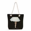 Ballet Print Thick Rope Single-shoulder Beach Bag 7246 CLE