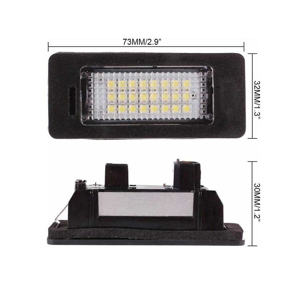 2Pcs LED License Plate White CREE Xenon Light Lamp Bulb Car For BMW E90 E91 E92 E39 E60 E61 X1 E84 X5 E70 X6 E71 Car