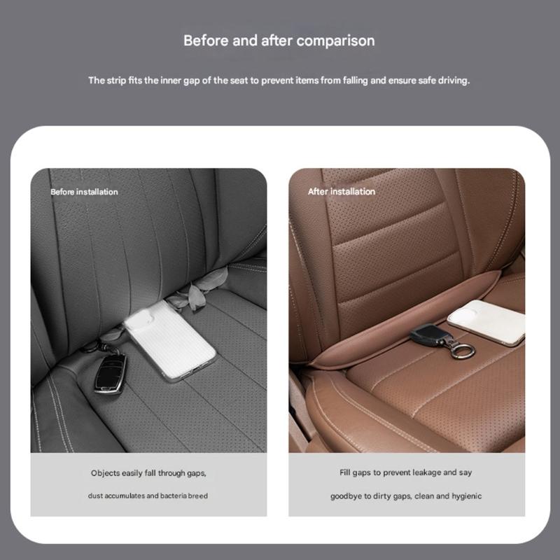 Car Seat Gaps Filler Universal Not Slip Dust Proof Flexible EVA Seat Gaps Stoppers for Vehicle Seat Cracks Protection