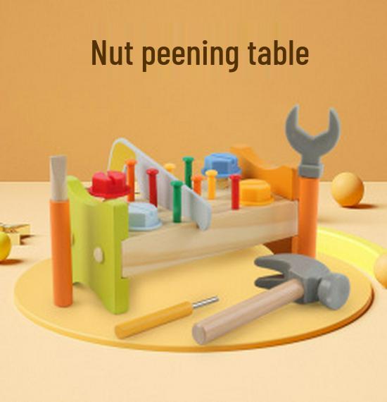 Kids' Wooden Tool Cart for Assembly and Repair