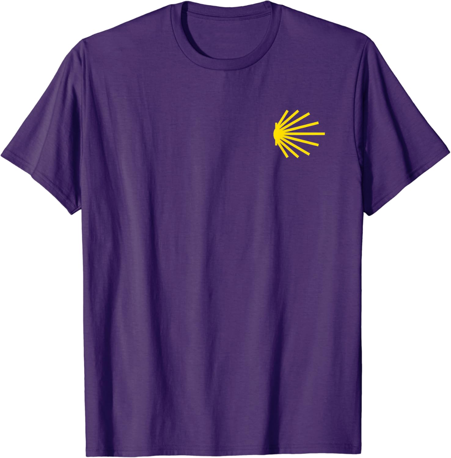 KEREN FASHION Camino De Santiago Sint-Jakobsschelp Trail Symbool Zakje Patch T-shirt Korte Mouw Casual 100% Katoen Shift 4XL