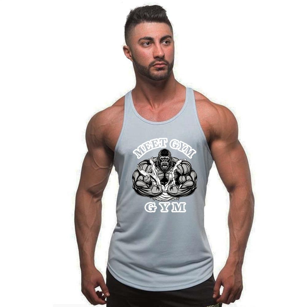 Tight Tank Top Men's Gym Fitness Vest 