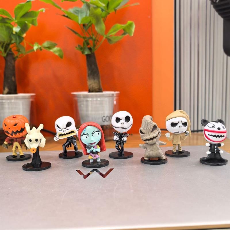 8Pcs/Set 6pcs/set The Nightmare Before Christmas Jack Skellington Model Figure Toys