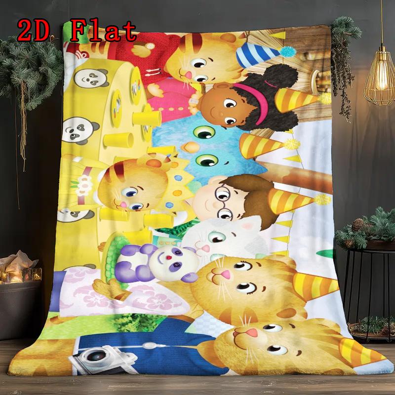 Daniel Tiger 2D Flat Pattern Flannel Blanket High Quality All Seasons Warmth and Comfort Perfect for Christmas Gifts.PMT0914283