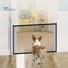 Pet Safety Gate Retractable Puppy Gate with Telescopic Pole Safety Mesh Door Pet Separation Guard Fence for Dogs