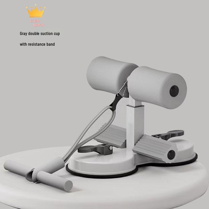 Устройство для помощи при выполнении упражнений на пресс: Домашний фитнес-тренажер с двойной присоской для ног для сгибания ног в прессе