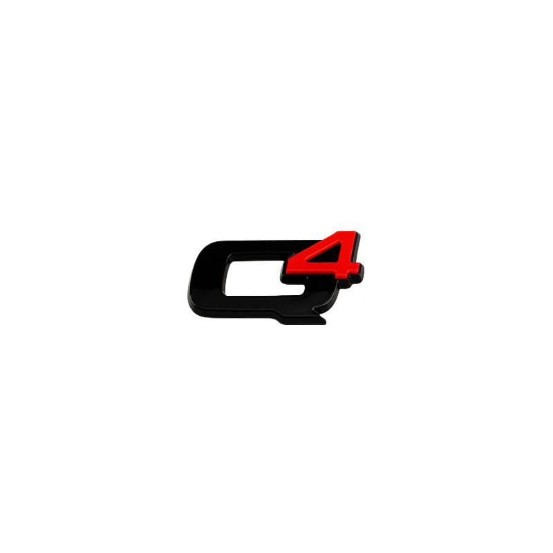 Q2 Q4 GIULIA VELOCE STELVIO Ti Emblem glänzend schwarz Autoaufkleber für Alfa Romeo Refir Heckklappe Autozubehör Kofferraumlabel Logo