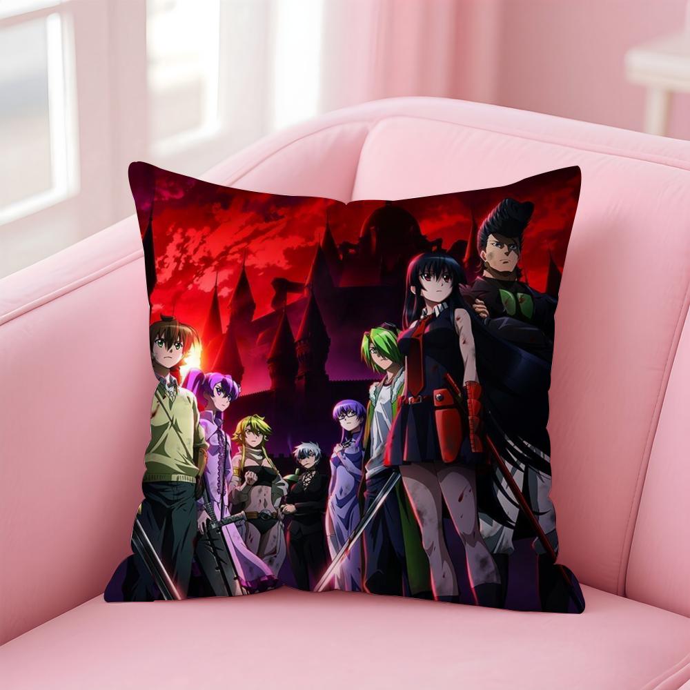 A-Akame Ga K-Kill Cushion Cover Comfortable Reversible Pillow Cover Ideal for Car Sofa Bedroom & Beyond