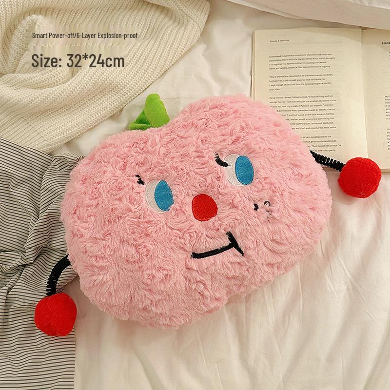 Rechargeable Plush Hot Water Bottle - Explosion-Proof Hand Warmer, 2024 Style Electric Bed Warmer.