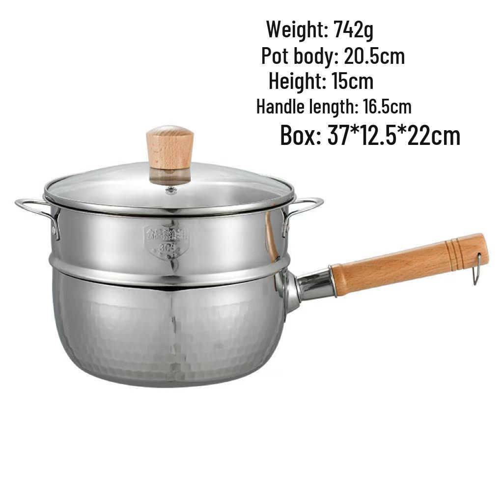 Multifunktionaler Antihaft-Topf aus Edelstahl für Suppe, Milch und Babynahrung