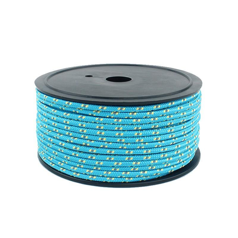 5mm Thick Reflective Outdoor Rope 50m Camping Tent Guy Line Windproof Tie Down Tarp Canopy Laundry