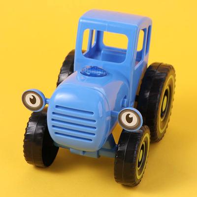 Mit Musiklicht Mini Blauer Traktor Frühes Lernen Pädagogisches Auto Bauernhof Spielzeug Schiebefahrzeug Spiel Spaß Musikalisches Auto Modell Kinderspielzeug