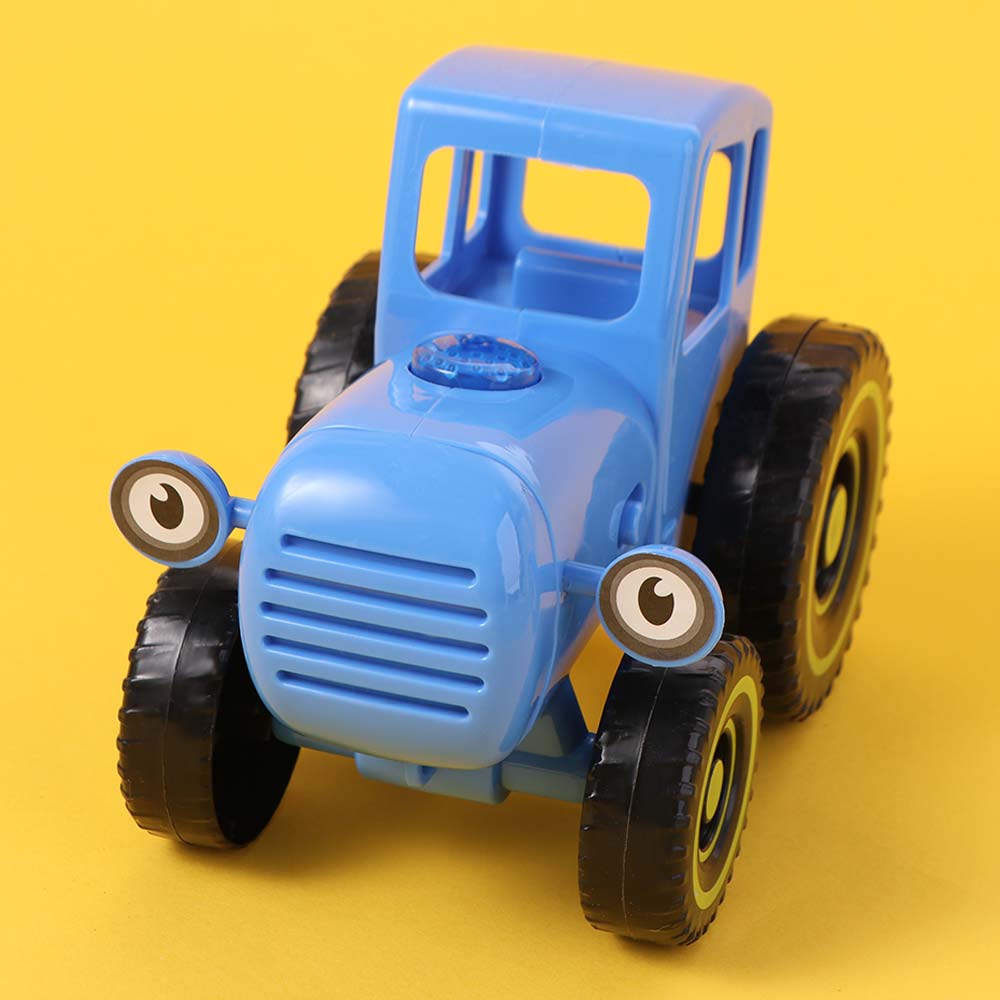 Early Learning Car Farmer Toy Sliding Toy Musical Car Model Mini Blue Tractor  For Children