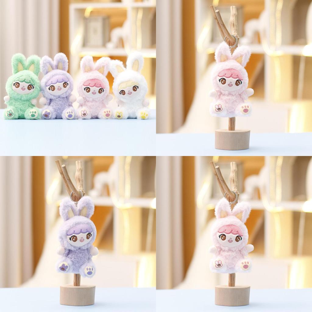 Baby Three Plush Rabbit Keychain Cute Soft Toy For Girls Gift Collectors Item