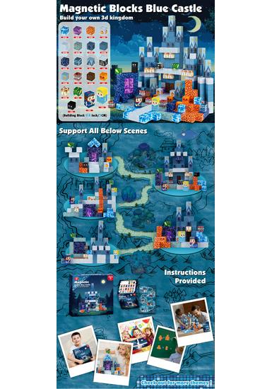 Magnetic Forest Building Blocks: Educational Toy Set for Children