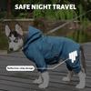 Tractable Waterproof Full-Coverage Raincoat for Small Breed Dogs with Legs - Bichon, Teddy