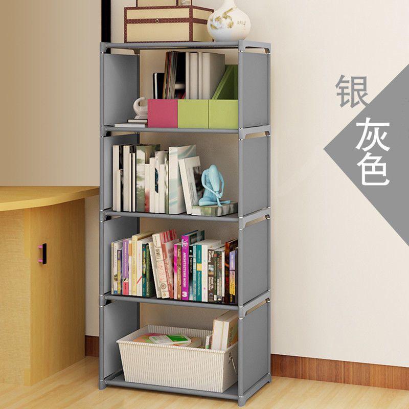 Simple Multi-layer Floor-standing Bookshelf: Narrow Corner Storage Rack for Living Room