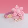 Chic Powder & Velvet Pet Vest and Leash Set with Dog Collar and Waste Bag Holder