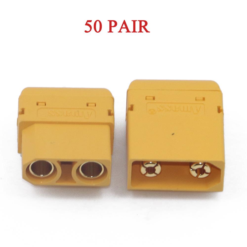 10/50 pair Amass XT90PW 4.5mm Gold Plated Banana Plug model circuit board for RC Model