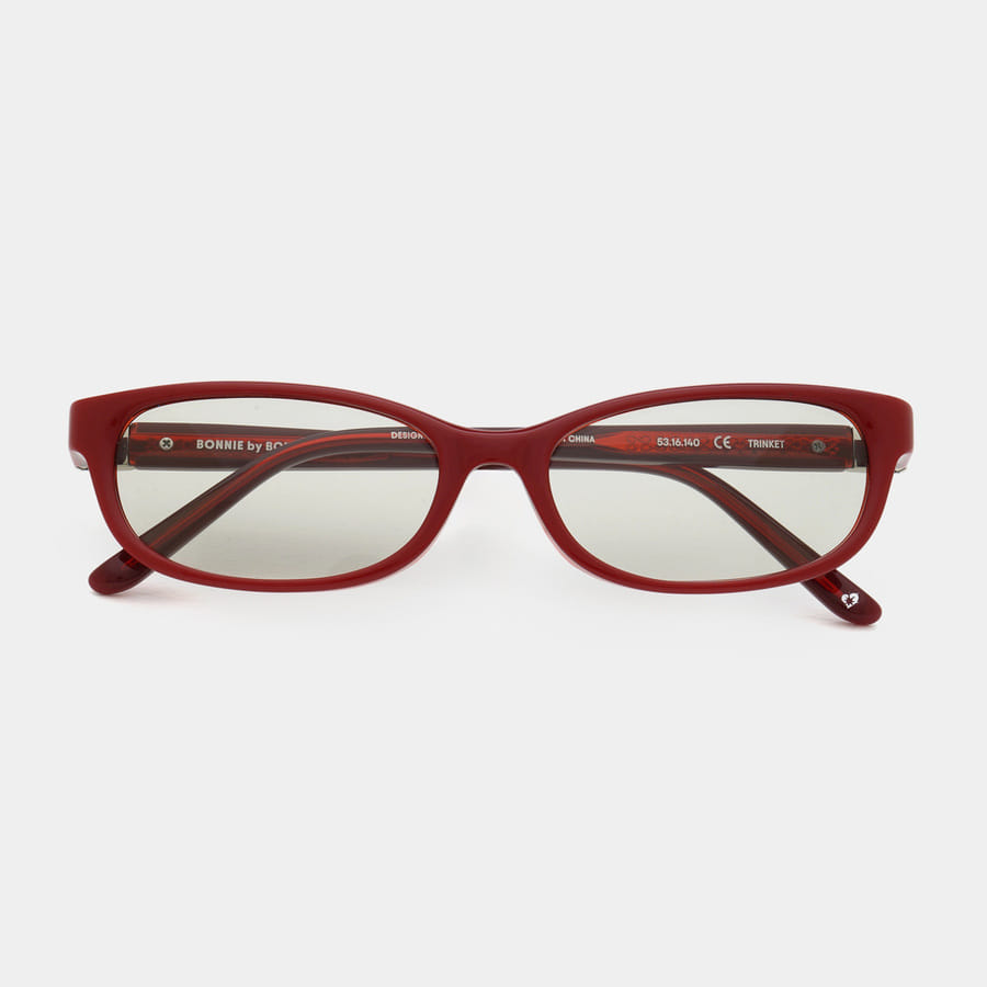 Bonikeullaideu Trinket Layered Red & Gray Lens