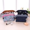 Canvas Waterproof Makeup Bag Small Size Portable Makeup Bag Travel Portable Makeup Bag Simple and Large Capacity Storage Bag