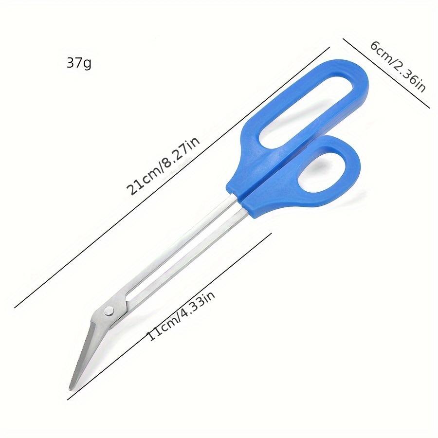1pc Toenail Scissors Toe Nail Clippers For Thick Toenails Long Handled Precision Scissor Cutter Nail Art Clipper Nipper Trimmer Cuticle Scissor