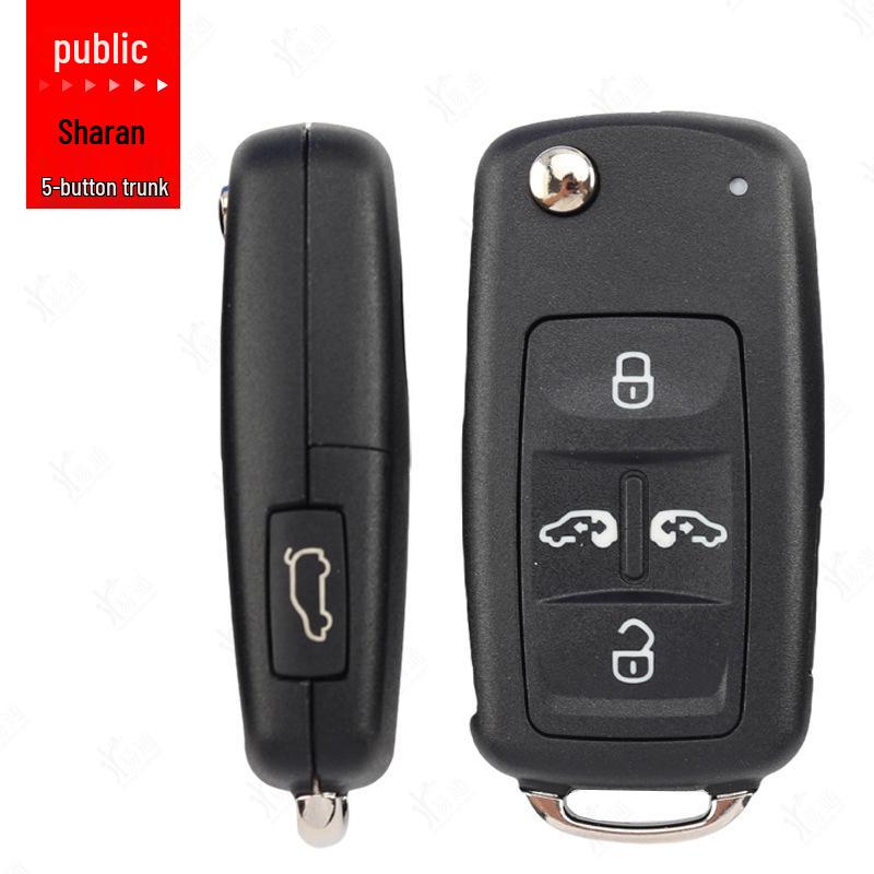 Volkswagen Sharan MQB Folding Key Shell for Caddy Remote Control with Key Blank Replacement.