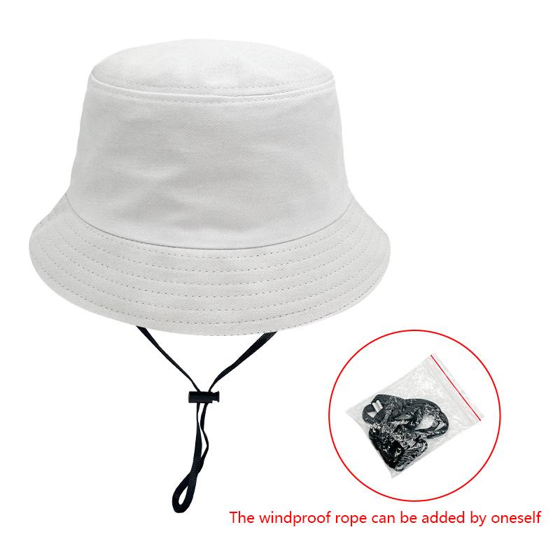Summer Big Head Circumference Fisherman's Hat Female Face Show Small Face Cover Sunscreen Hat Big Brimmed Sunscreen Hat