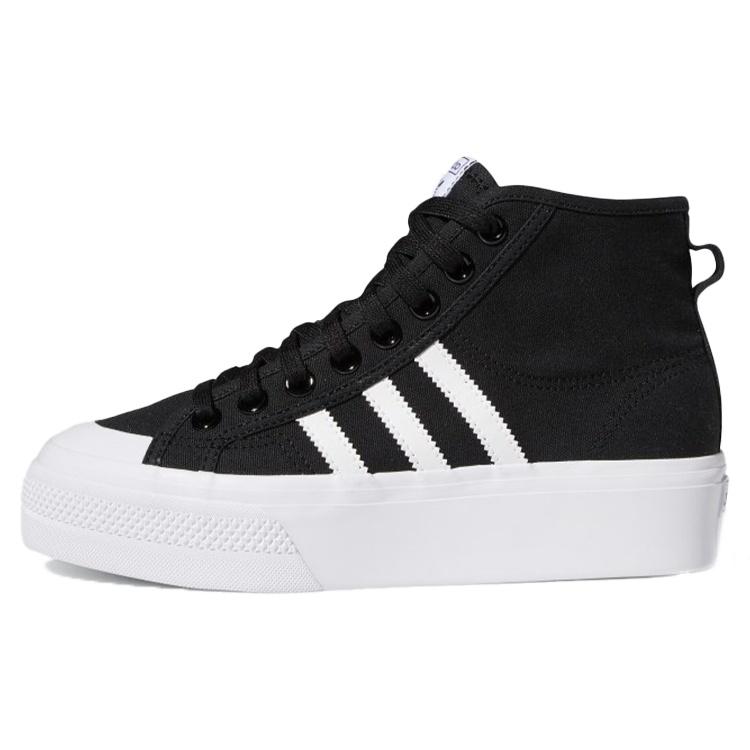 (WMNS) adidas Nizza Platform Mid Core Black White Women s FY2783 EU 36