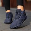 Herren Winter Warme Mid-Cut Baumwoll-Wanderschuhe - Wollgefüttert für Outdoor-Freizeit