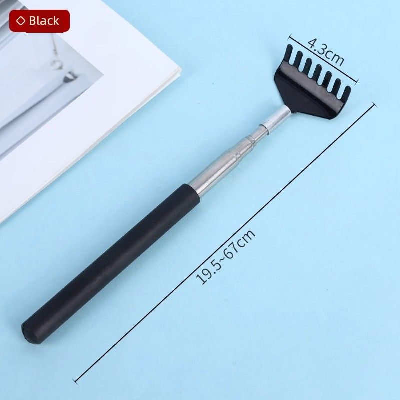 

Cat Scratch an Itch Handy Gadget Retractable Cat Petting Cat Teaser Toy Long Brush Holder Relieving Stuffy Massage Scratching Pet Supplies Black Tickle [retractable]]