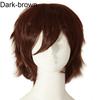 Orion Men Women Multi-Color Short Straight Hairpiece Full Wig for Anime Party Cosplay