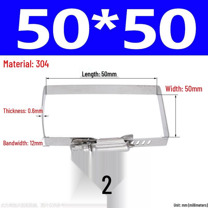

201 Photovoltaic Cable Tray 304 Stainless Steel Square Trunking Clamp & Support Fixing Buckle