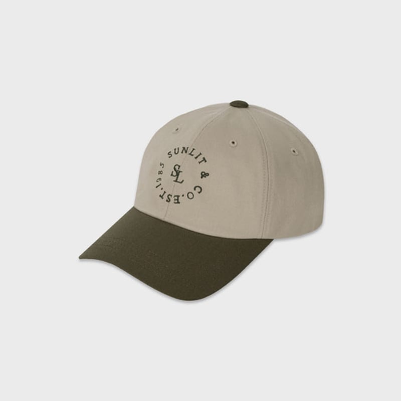 Sunlit SUNLIT LETTERING BALL CAP (BEIGE/KHAKI)