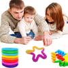 Colorful PopTelescopic Tube Stretching Corrugated Tube Children Adult Party Festival Stress Relief Toy