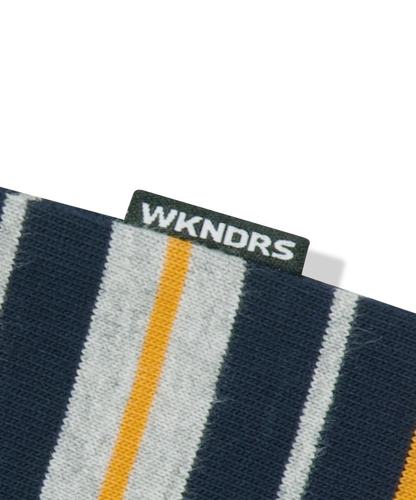 WKNDRS Multi Stripe Ls T-Shirt (Navy)