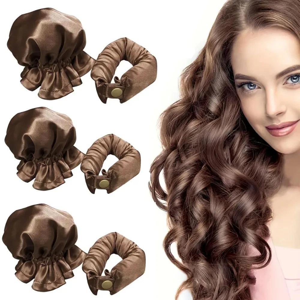 3pcs New Large Wave Lazy Hot Roller Set Sleeping Hair Curling Tool No Heat Non-Damaging  Hair Curling Iron Care Styling Tool