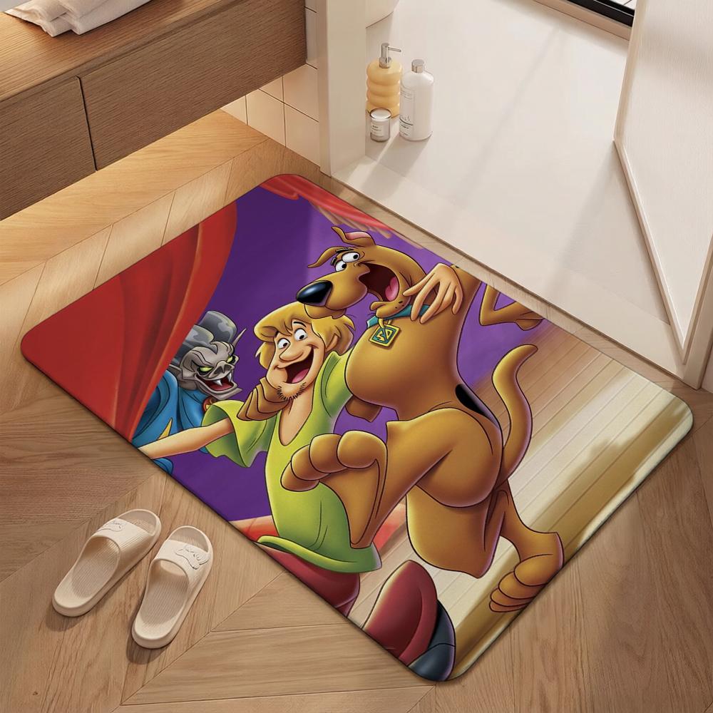 Scoobydoo Mystery Inc Gang Adventure Indoor Rug Nonslip Easyclean Carpet For Living Room Bedroom Hallway Home Decor Birthday Gift
