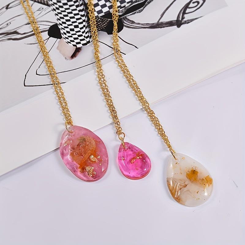 Crystal Epoxy Resin Cut Surface Oval Water Drop Pendant Silicone Mold Diy Earring Pendant Keychain Mold
