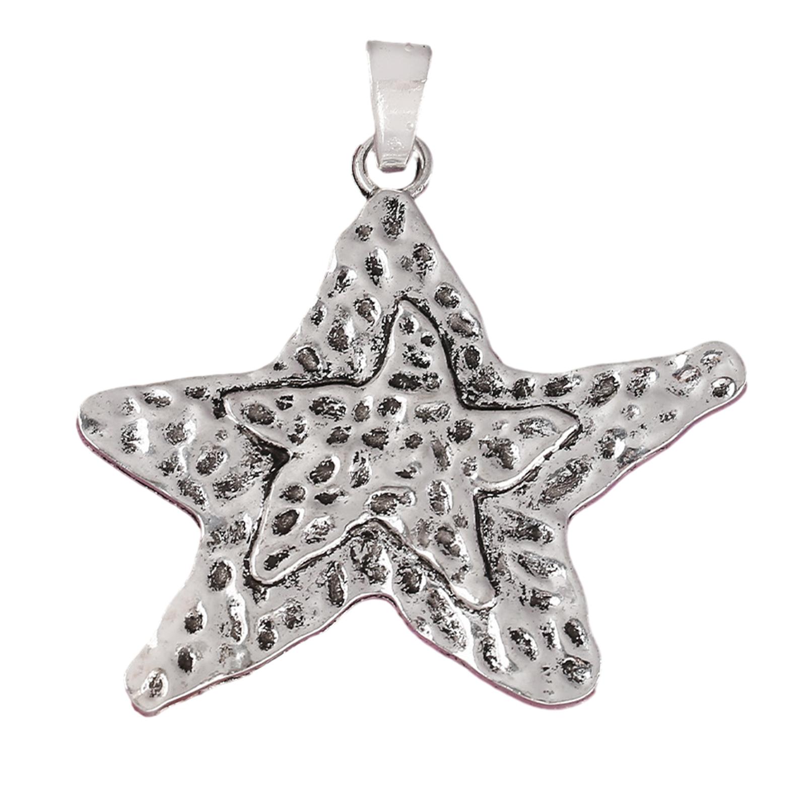 

Винтажный сплавной шарм для изготовления ювелирных изделий Подвеска в виде сердца и звезды Ручная работа DIY Браслет Серьги Ожерелье Брелок Разделительные бусины 5